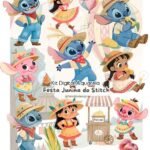 Festa Junina Stitch - Kit Digital