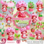 Moranguinho Vintage 3D - Kit Digital