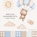 Ursinho Paraquedista - Kit Digital