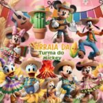 Arraiá da Turma do Mickey - Kit Digital