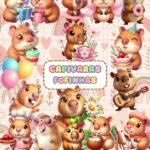 Capivaras Fofinhas - Kit Digital