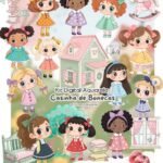 Casinha de Bonecas Aquarela - Kit Digital