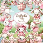 Coelhinha Fofa - Kit Digital