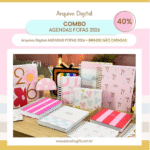 Combo Agendas Fofas 2026 (Estúdio g19)