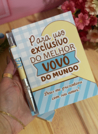 Capa Bloquinho A6 com Caneta Dia dos Avós - Imagem 7
