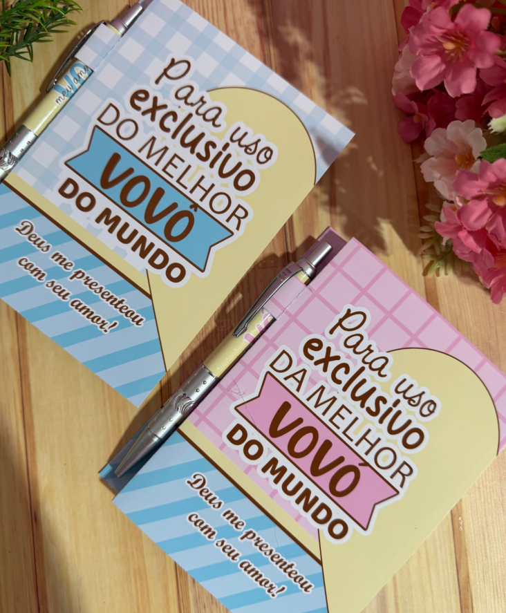 Fotos para divulgação - 102 - Drive CeA Capa Bloquinho A6 com Caneta Dia dos Avós - Imagem 1