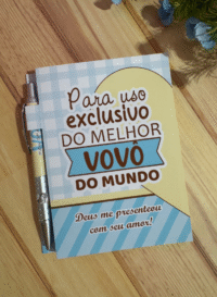 Capa Bloquinho A6 com Caneta Dia dos Avós - Imagem 2