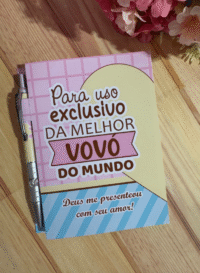 Capa Bloquinho A6 com Caneta Dia dos Avós - Imagem 3