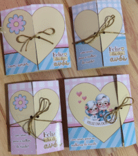 Card com Chaveiro 3 X 4 Dia dos Avós