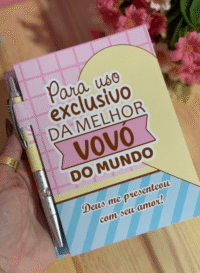 Capa Bloquinho A6 com Caneta Dia dos Avós - Imagem 10