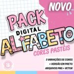 Alfabeto Cores Pastéis Menina – Kit Digital