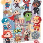 Os Vingadores Aquarela - Kit Digital