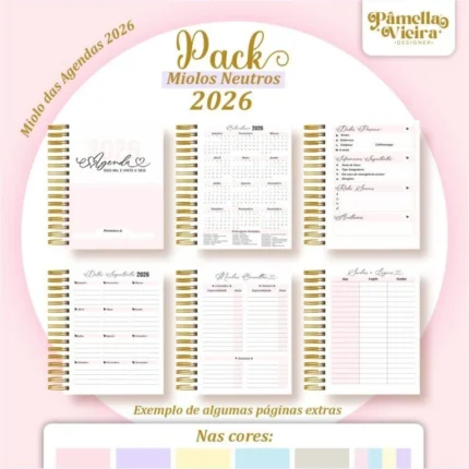 Super Pack Miolos Neutros 2026 – Lançamento (Pamella Vieira)