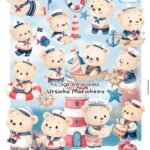 Ursinho Marinheiro Aquarela - Kit Digital