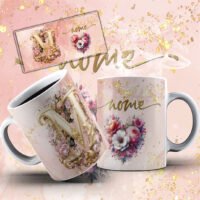 Alfabeto Rose – Estampas Canecas - Imagem 6