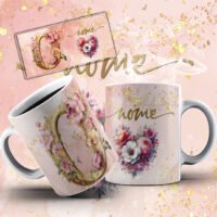 Alfabeto Rose – Estampas Canecas - Imagem 8