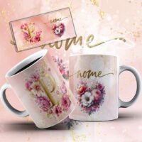 Alfabeto Rose – Estampas Canecas - Imagem 9