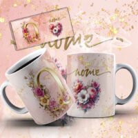 Alfabeto Rose – Estampas Canecas - Imagem 10
