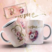 Alfabeto Rose – Estampas Canecas - Imagem 11