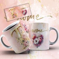 Alfabeto Rose – Estampas Canecas - Imagem 17