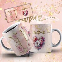 Alfabeto Rose – Estampas Canecas - Imagem 18