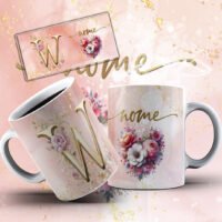 Alfabeto Rose – Estampas Canecas - Imagem 14