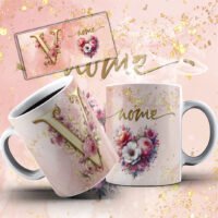 Alfabeto Rose – Estampas Canecas - Imagem 19