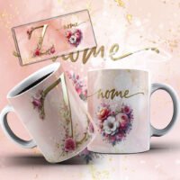 Alfabeto Rose – Estampas Canecas - Imagem 16