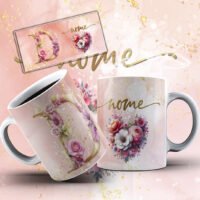 Alfabeto Rose – Estampas Canecas - Imagem 22
