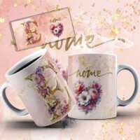 Alfabeto Rose – Estampas Canecas - Imagem 23