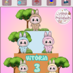 Labubu – Topo de Bolo