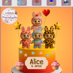 Labubu – Topo de Bolo