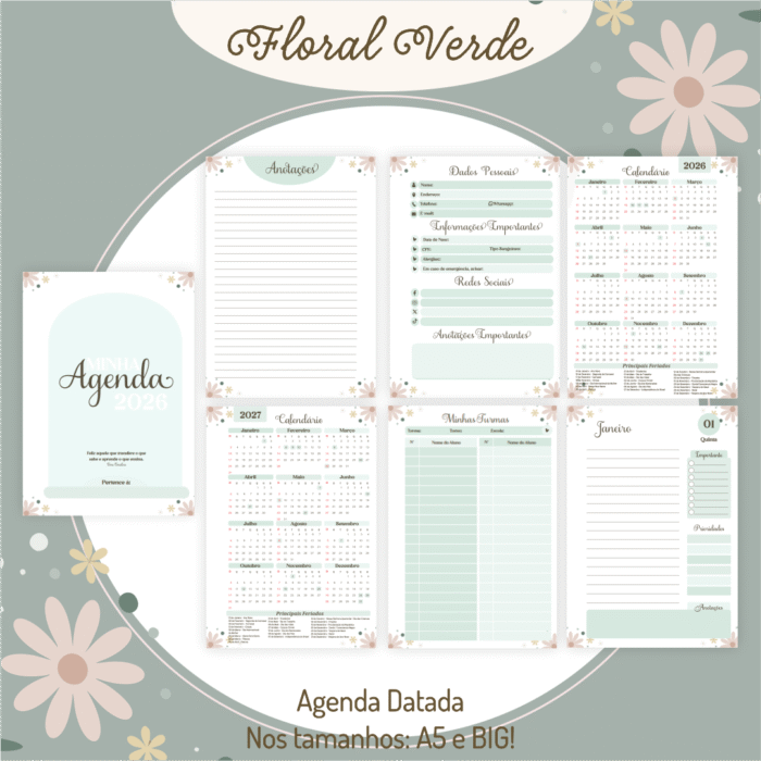 Floral Verde – Professores 2026 - Imagem 9