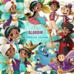 Aladdin e Princesa Jasmine - Kit Digital