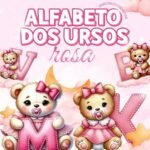 Alfabeto dos Ursos Rosa - Kit Digital