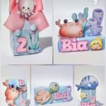 Animais Fundo do Mar Menina - Kit Festa