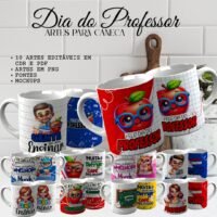 Arte para Canecas Dia do Professor