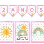 Bandeirola + Poster - Primeira Volta ao Sol Menina