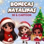 Bonecas Natalinas - Kit Digital