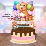 Capivara Rosa - Topo de Bolo