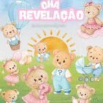 Chá Revelação Ursinhos - Kit Digital