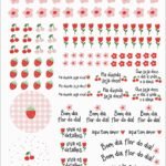 Coleção Frutas Vermelhas para DTF UV (A4)