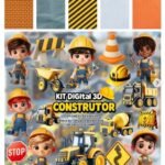 Construtor Com Mascotes 3D - Kit Digital