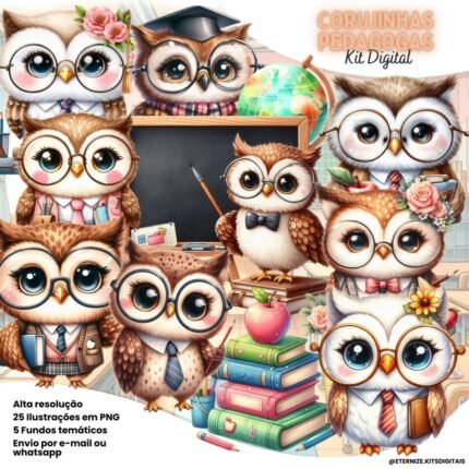 Corujinhas Pedagogas - Kit Digital
