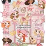 Cowgirl Faroeste - Kit Digital