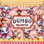 Dumbo Aquarela - Kit Digital