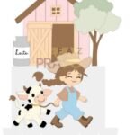 Fazendinha Menina - Topo de Bolo