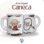 Frei - Rezar o Rosário - Caneca