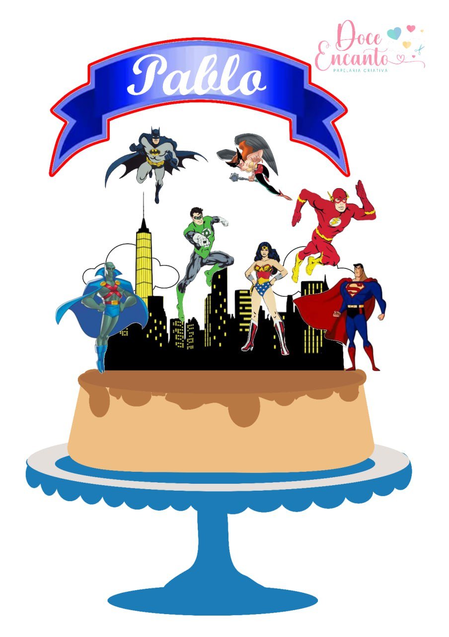 Liga da Justiça - Topo de Bolo Liga da Justiça - Topo de Bolo - Imagem 1