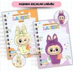 Agenda Escolar Menina 2026 – Labubu